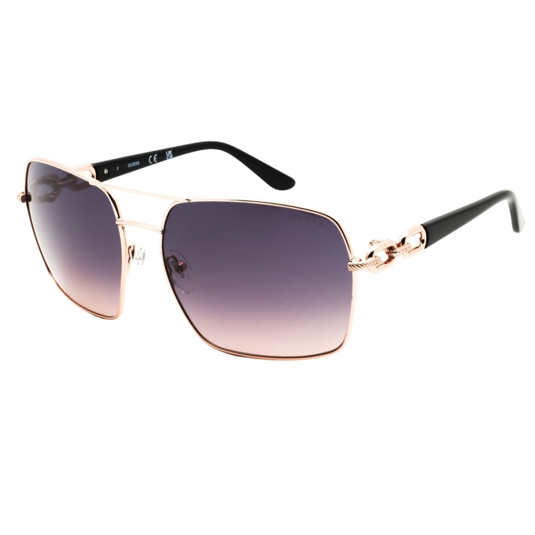 Guess GU00159 28B shiny rose gold / gradient smoke Sunglasses Female 63X17X130 One Size