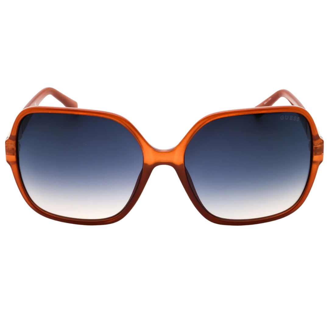 Guess Gradient Blue Lens Light Brown Sunglasses