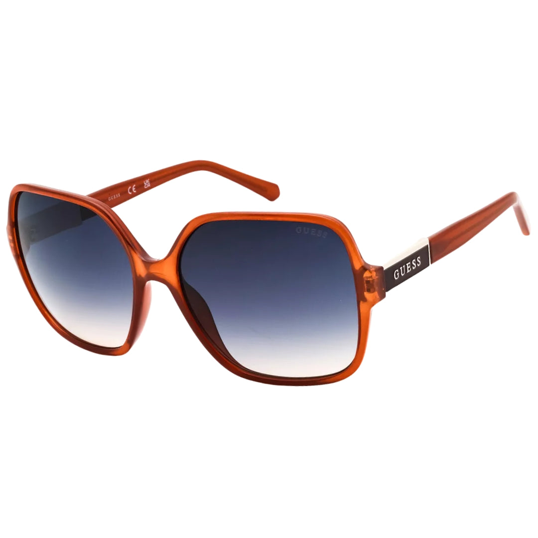 Guess Gradient Blue Lens Light Brown Sunglasses