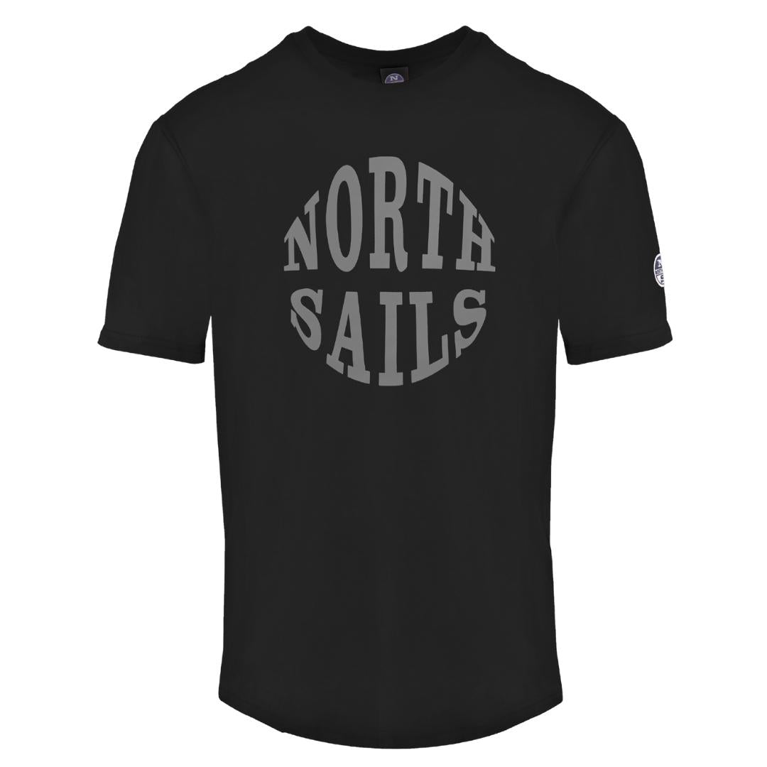 North Sails Circle Logo Black T-Shirt – Nova Clothing