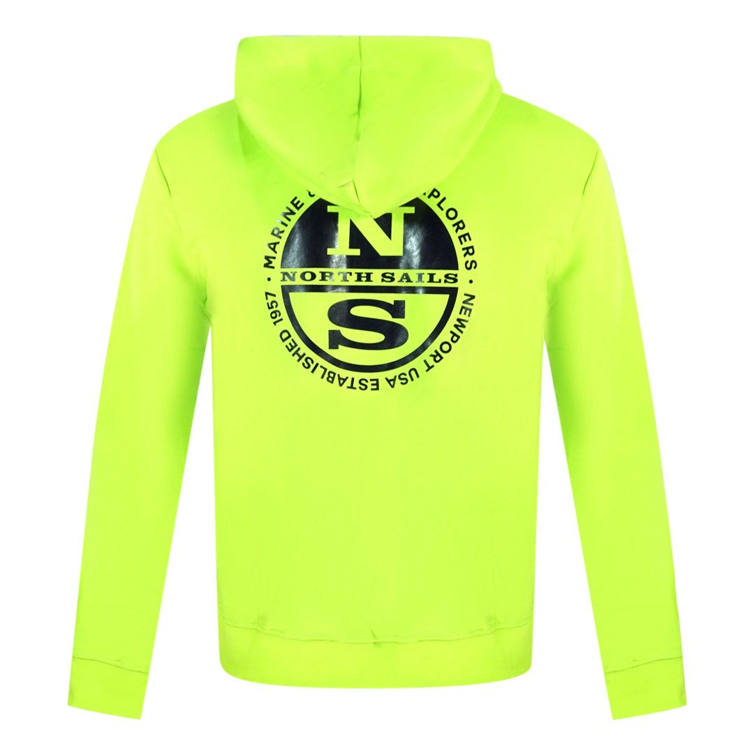 North Sails Logo Green Zip Hoodie