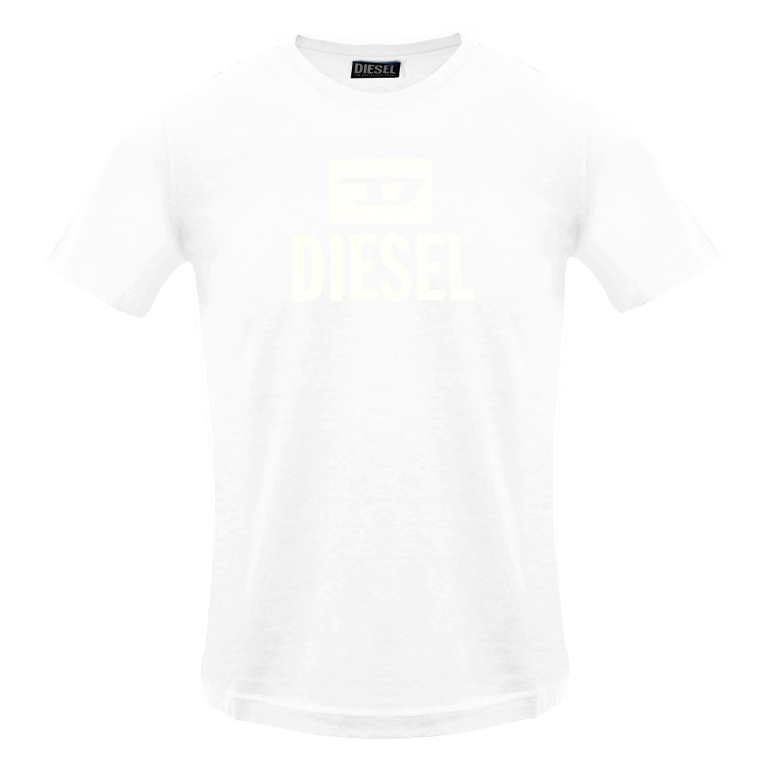 Diesel Monotone Logo Bright White T-Shirt
