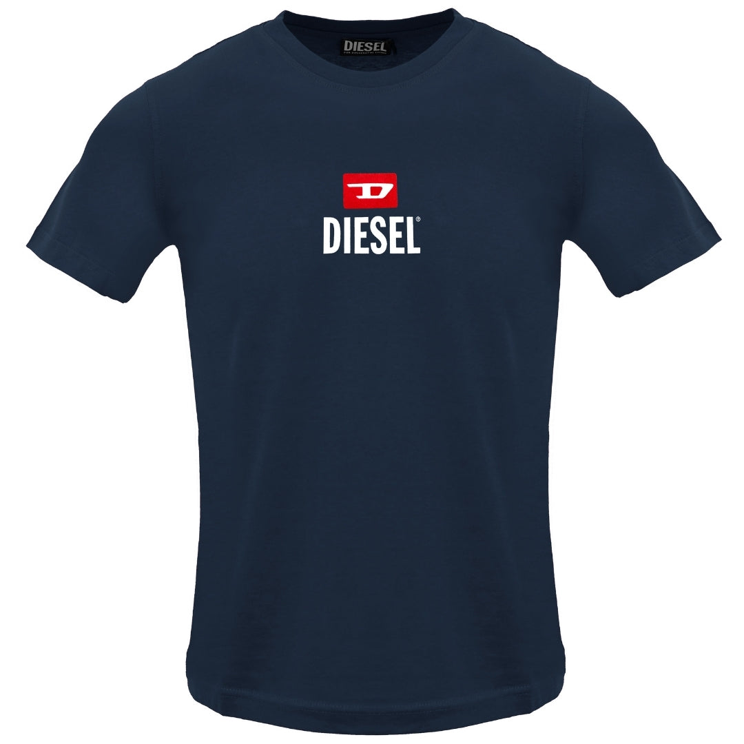Diesel Just Small New D Logo Total Eclipse T-Shirt