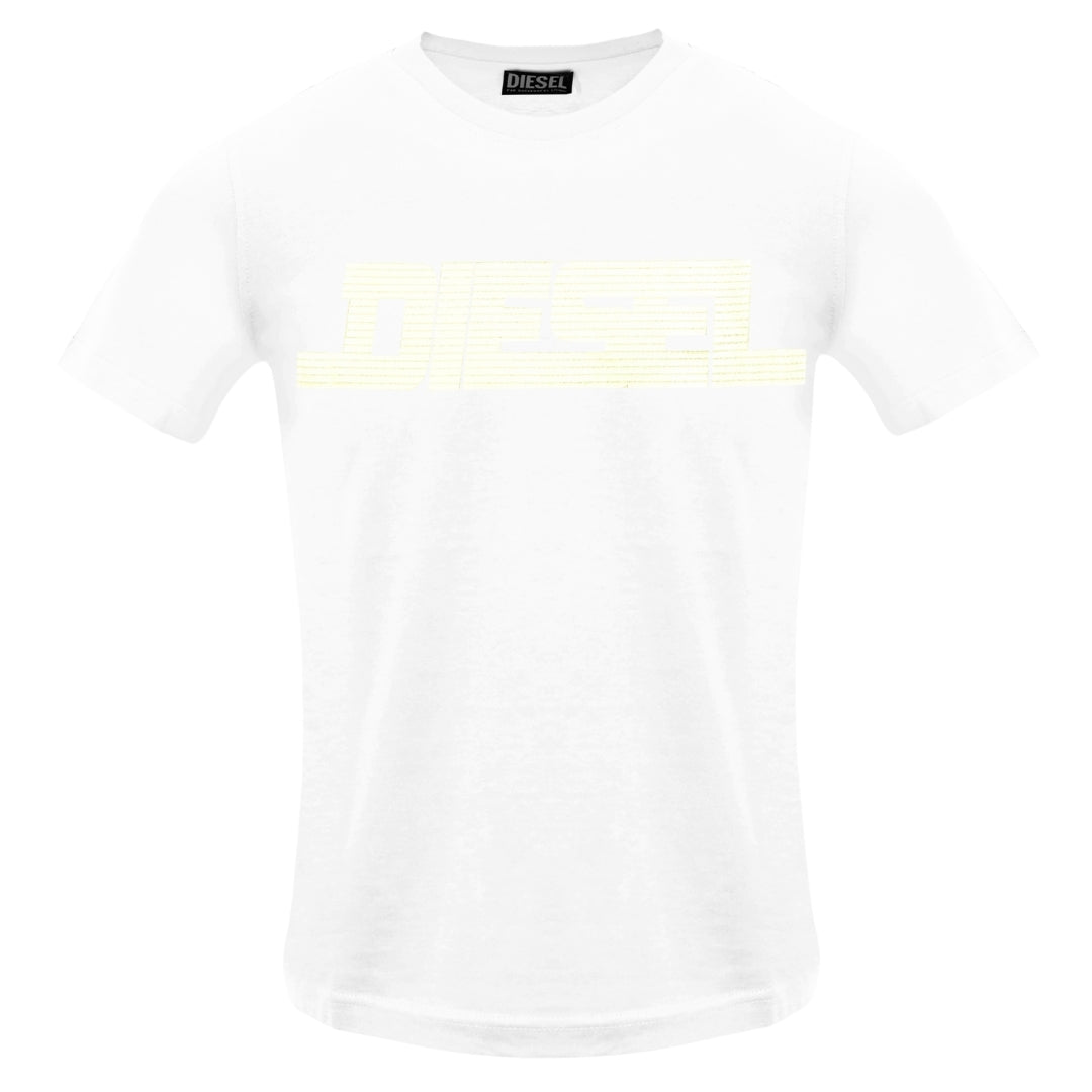 Diesel Monotone Logo Bright White T-Shirt