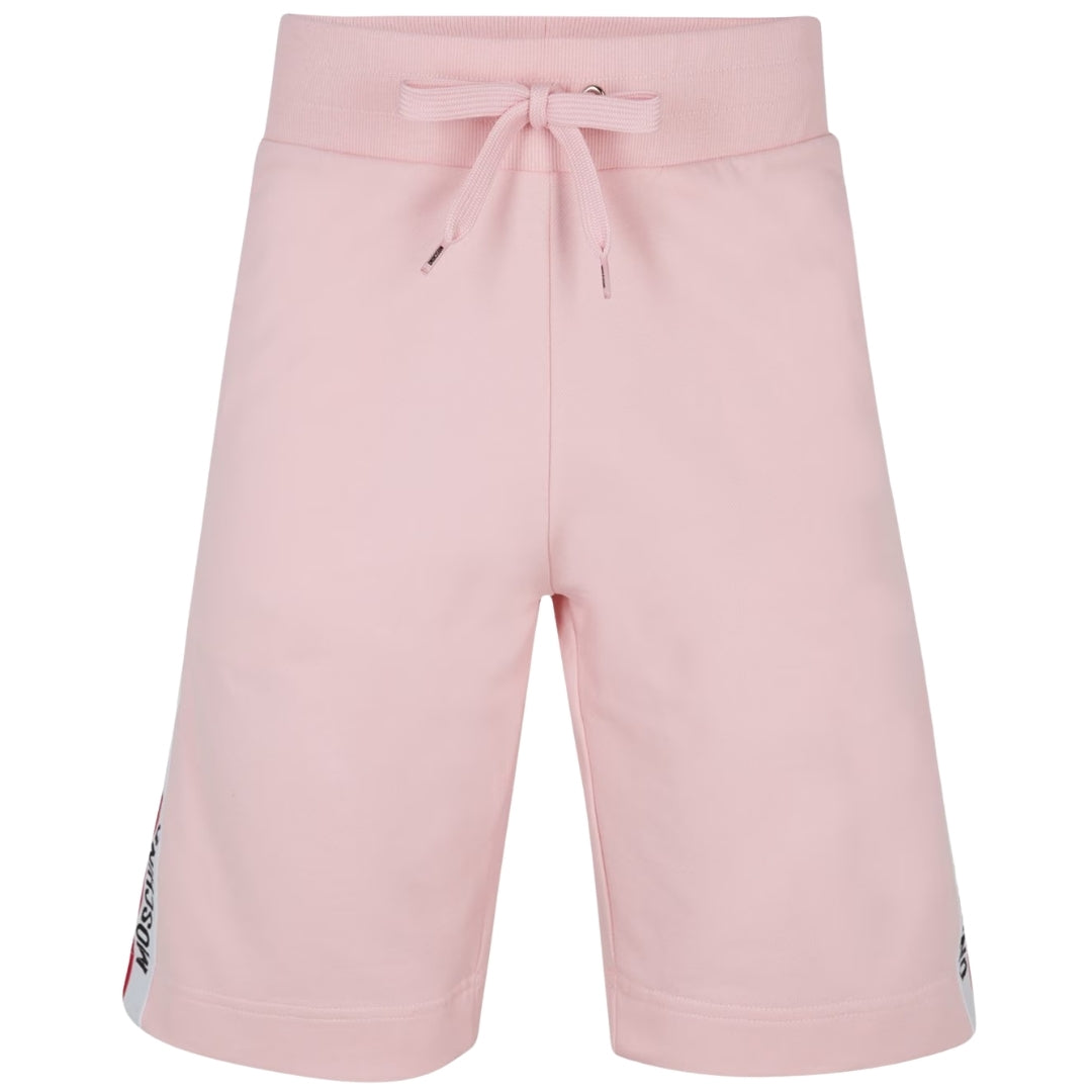 Moschino Branded Tape Legs Pink Shorts