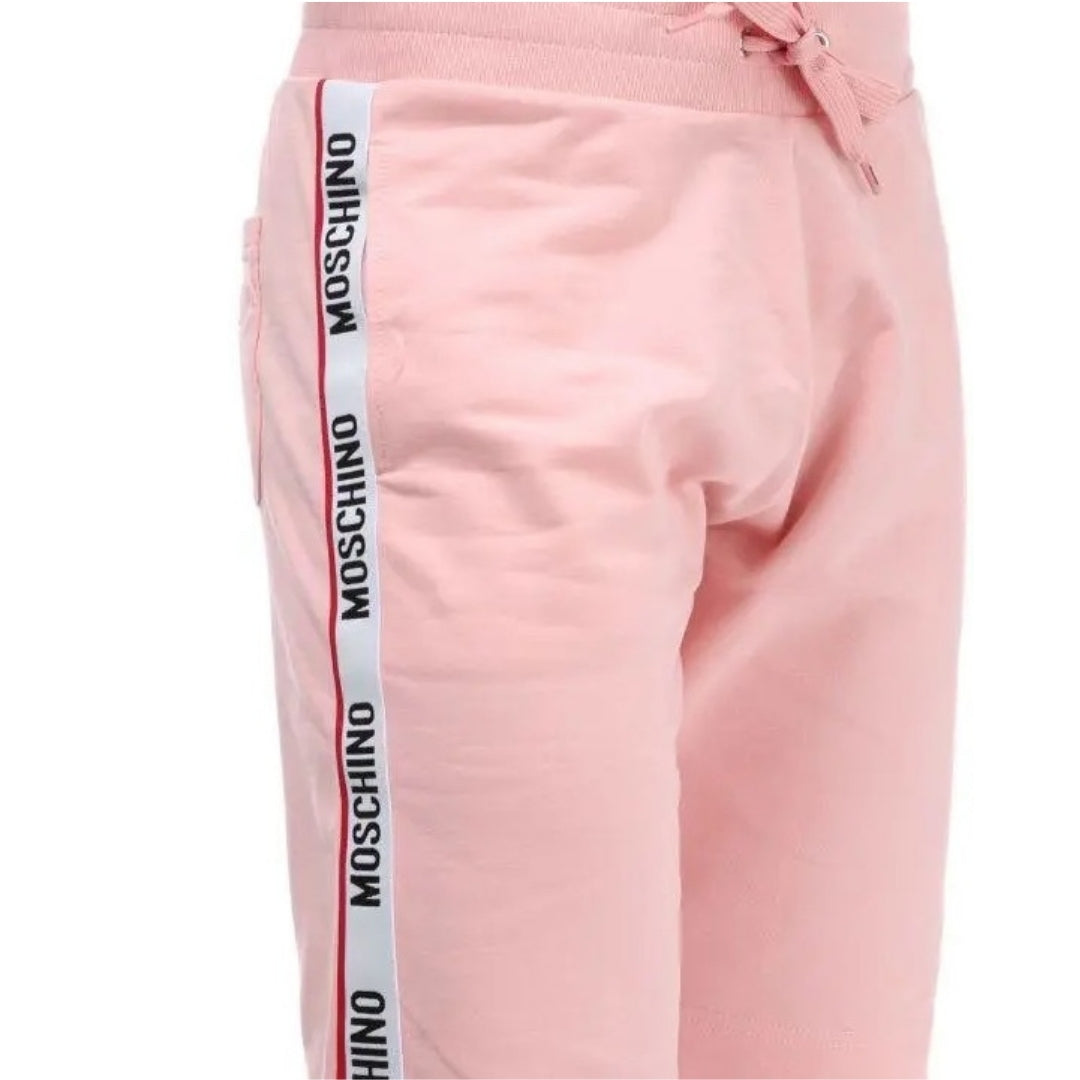 Moschino Branded Tape Legs Pink Shorts