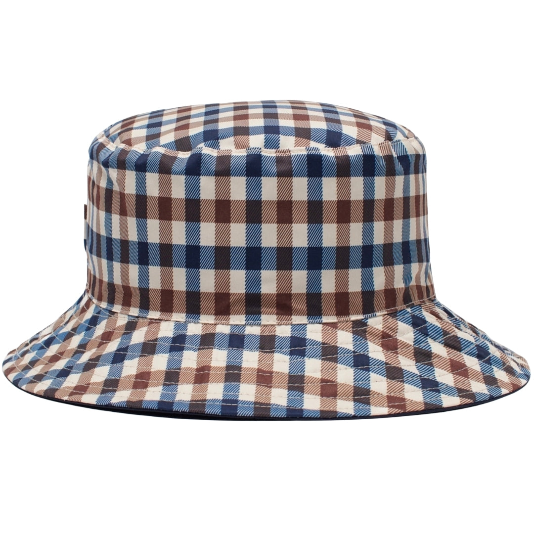 Aquascutum Active Active Reversible Bucket Navy Navy Hat L