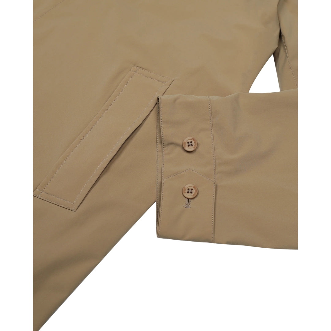 Aquascutum Active Stretch Caban Trench Coat Khaki M