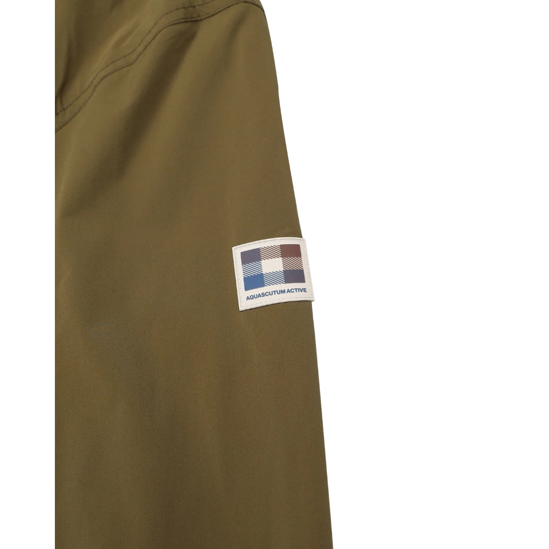 Aquascutum Active Hooded Stretch Windbreaker Army Green S
