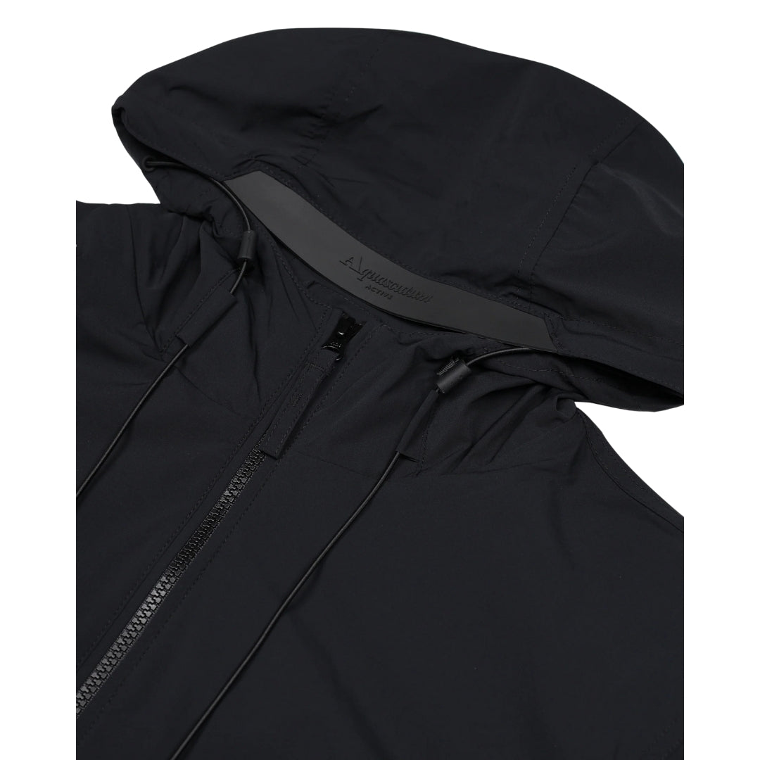 Aquascutum Active Hooded Stretch Windbreaker Navy M