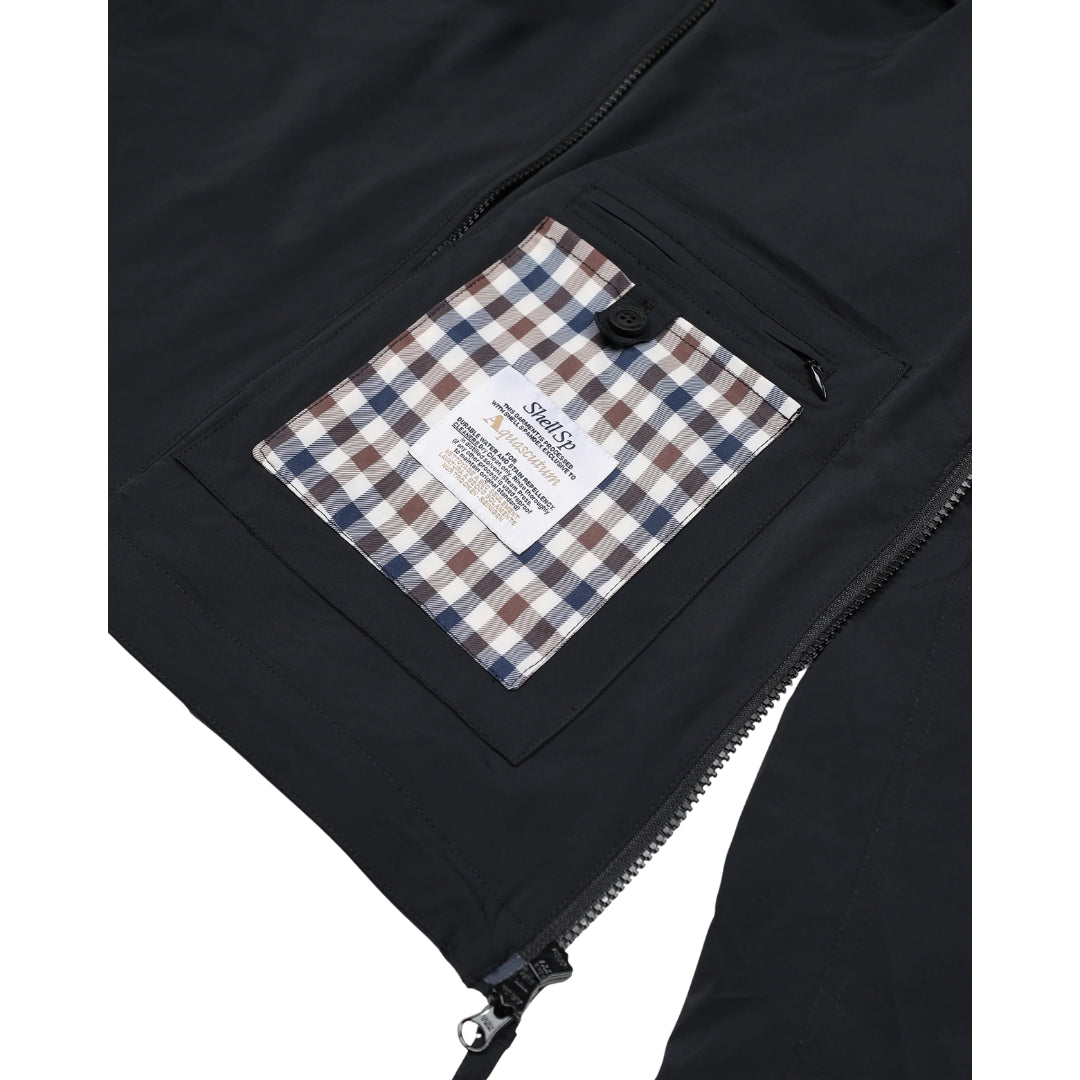 Aquascutum Active Hooded Stretch Windbreaker Navy M