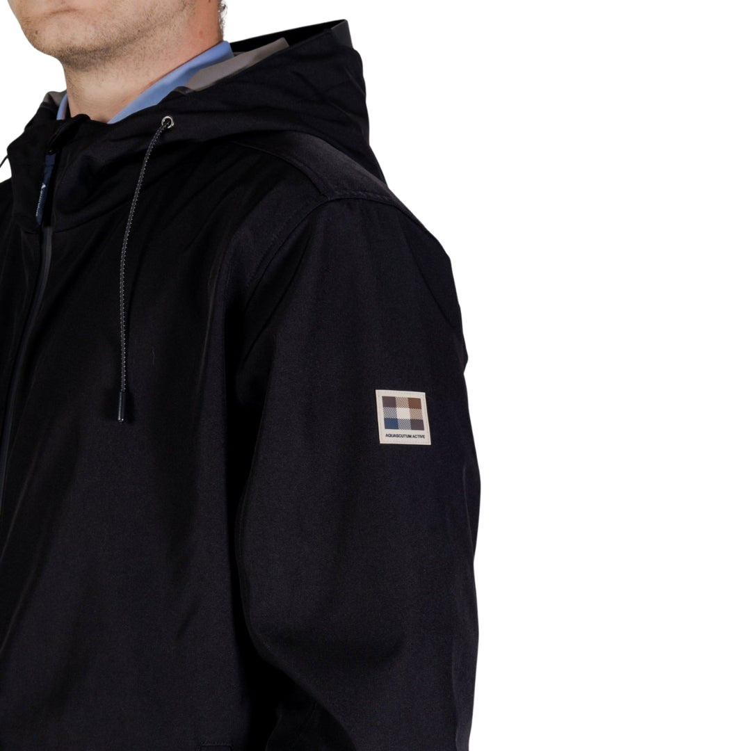 Aquascutum Active Hooded Stretch Windbreaker Black S