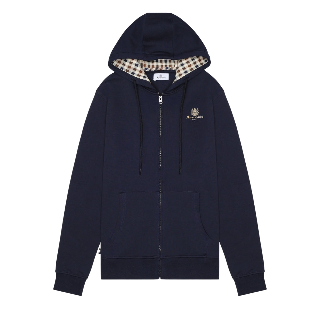 Aquascutum Active Small Logo Full Zip Navy S