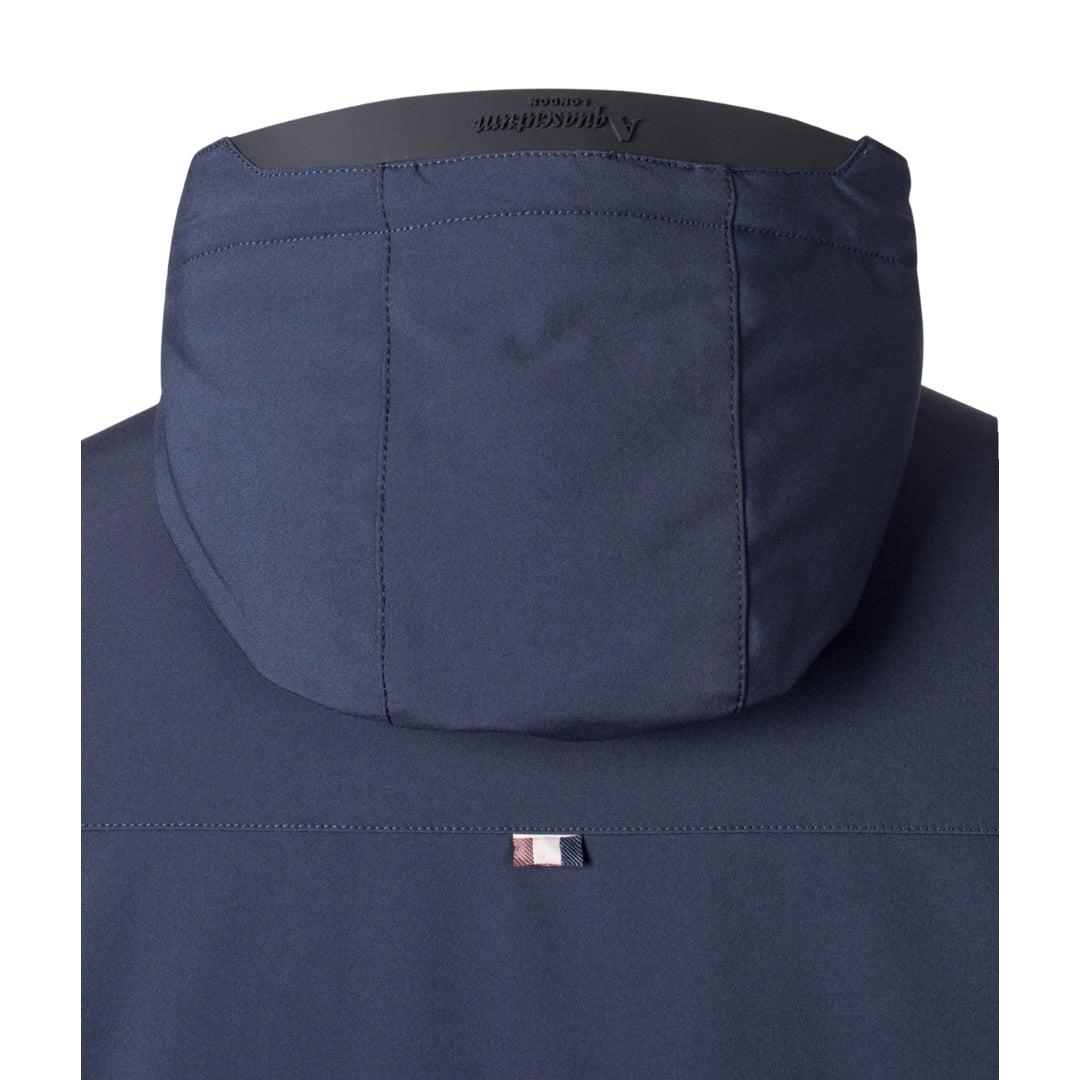 Aquascutum ACTIVE SHELL MID PARKA FW23 JK006 11 Navy Blue Parka Jacket Mens XL