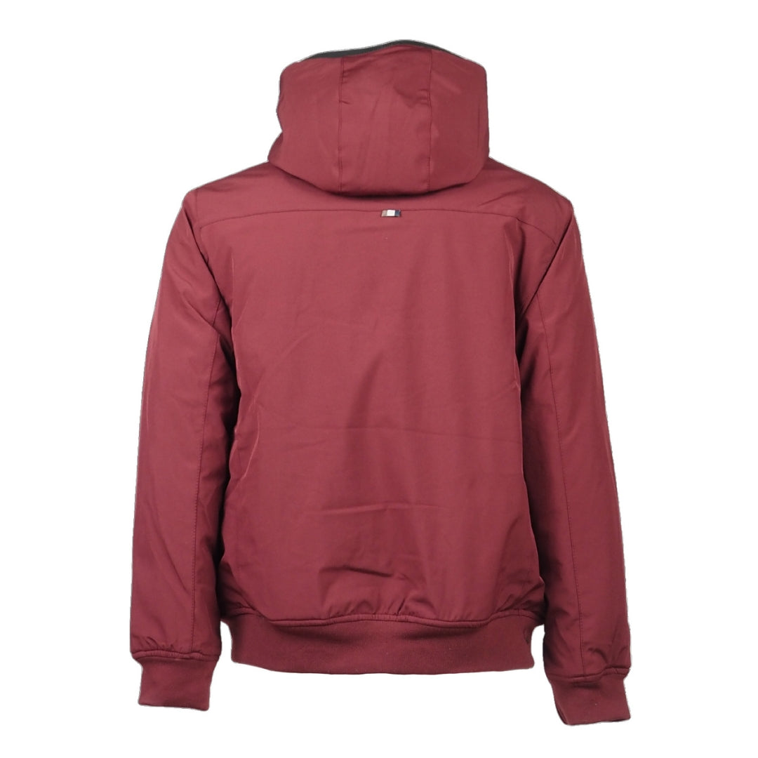Aquascutum ACTIVE HOODED JACKET CORDOVAN FW23 JK008 26 Burgundy Jacket Mens S