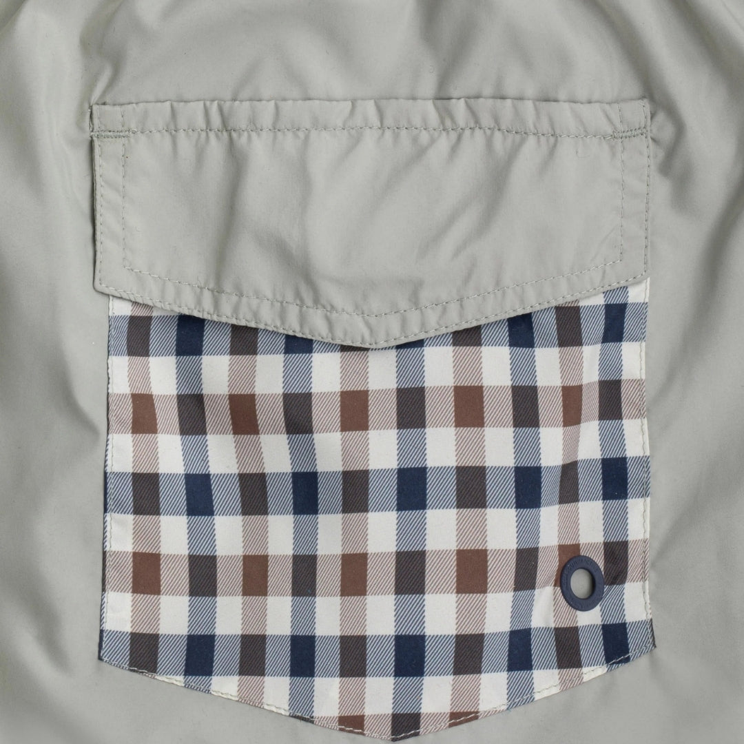 Aquascutum Active CLUB CHECK POCKET BEACH SHORT AB_B006_BB003 34 Salvia (Light Green) SWIM SHORTS MENS S