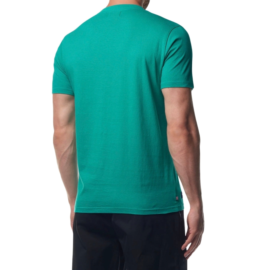 Aquascutum Active Beach Basic Big Logo T-Shirt Green Green T-Shirt XS