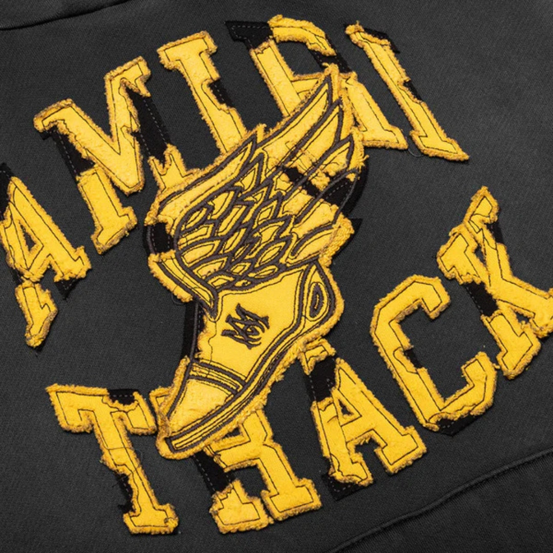 Amiri Track Hoodie Faded Black