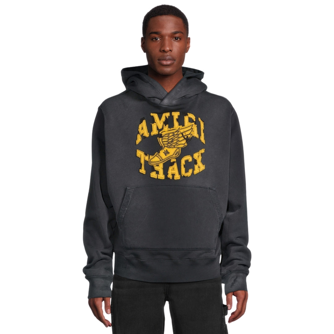 Amiri Track Hoodie Faded Black