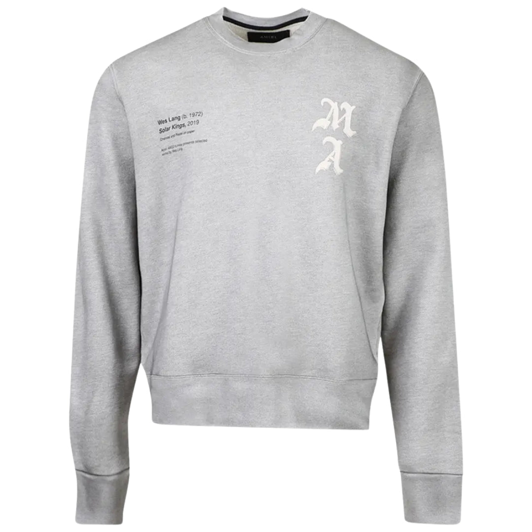 Amiri Wes Lang Solar Kings Crew Heather Grey