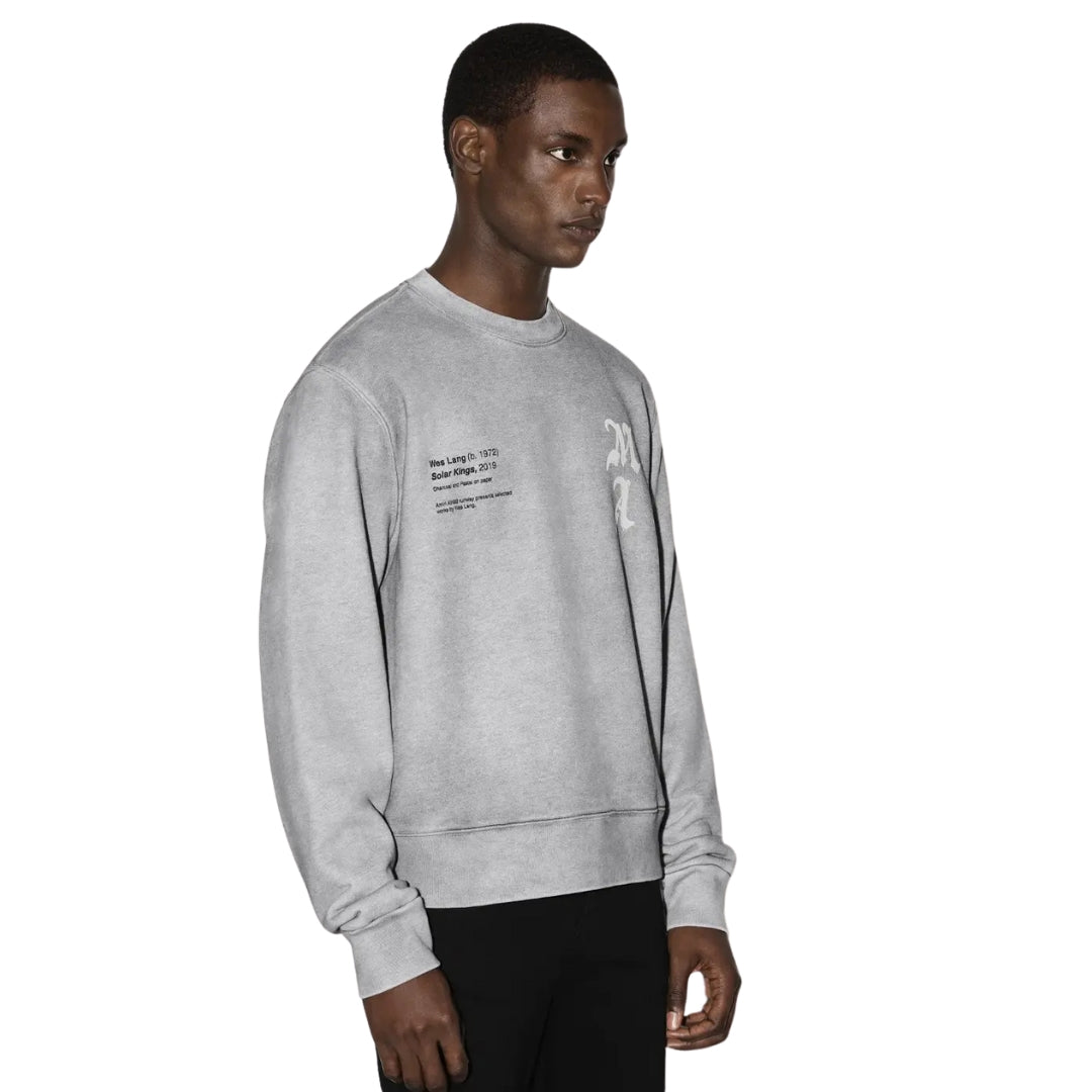 Amiri Wes Lang Solar Kings Crew Heather Grey