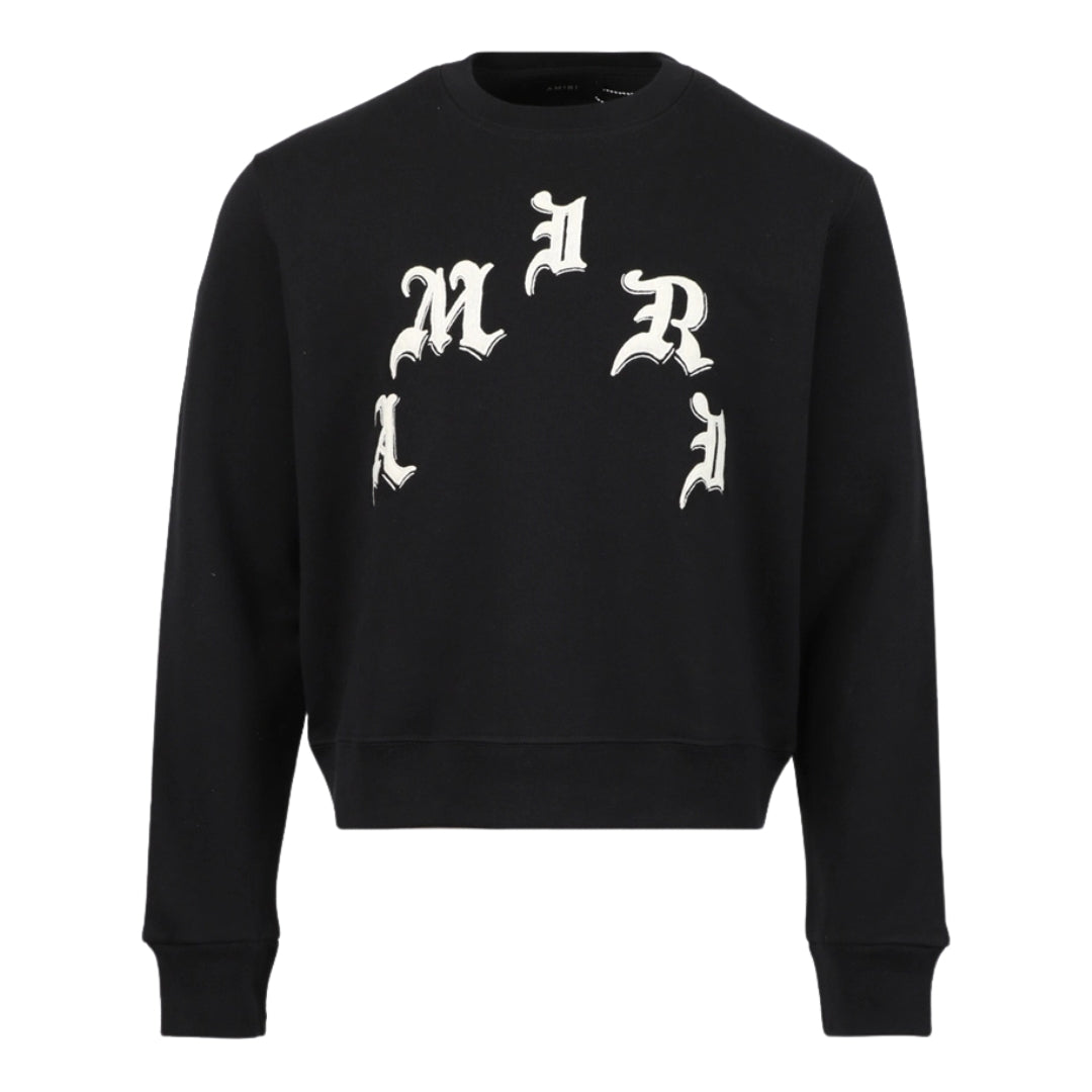 Amiri Wes Lang X Amiri Logo Crew Black