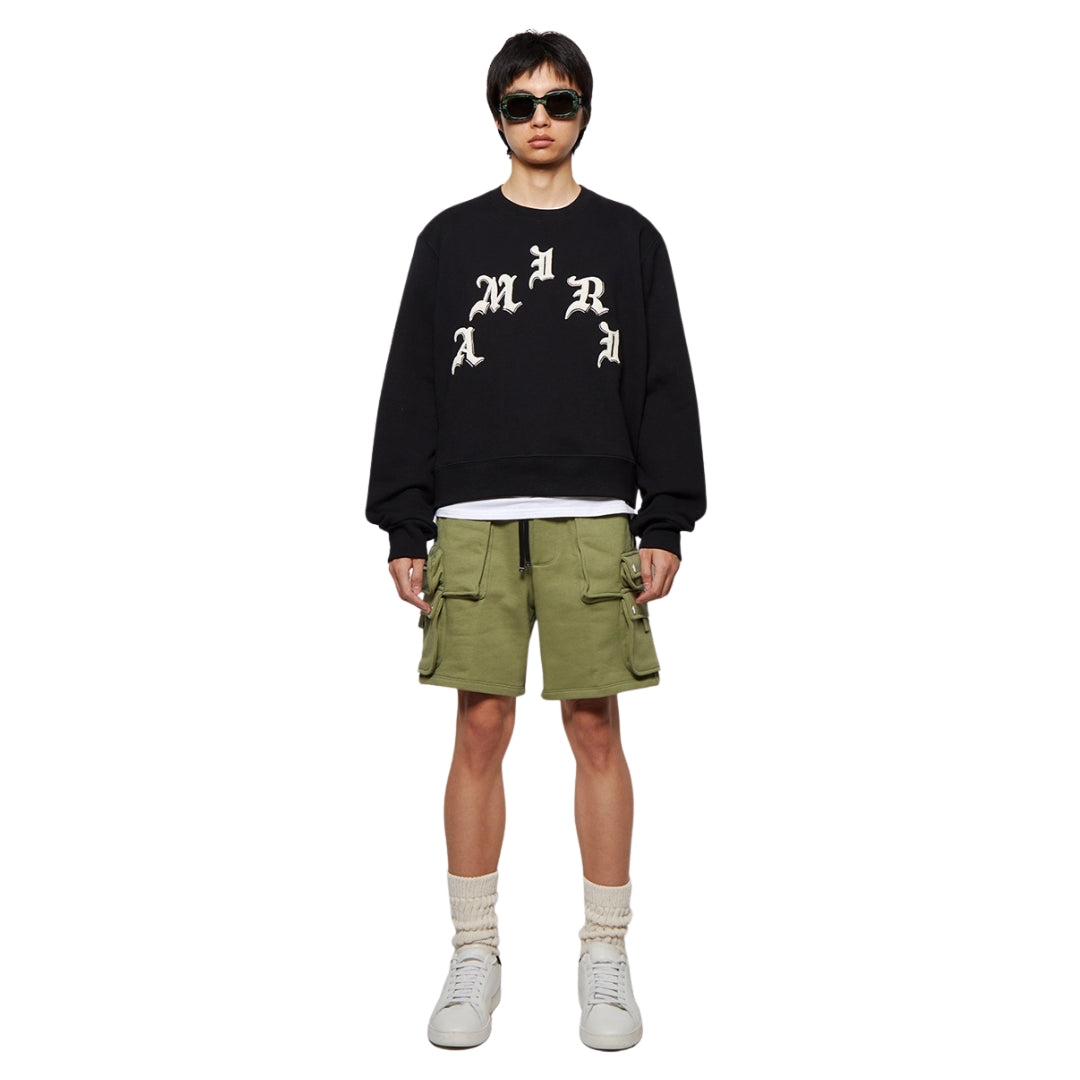 Amiri Wes Lang X Amiri Logo Crew Black