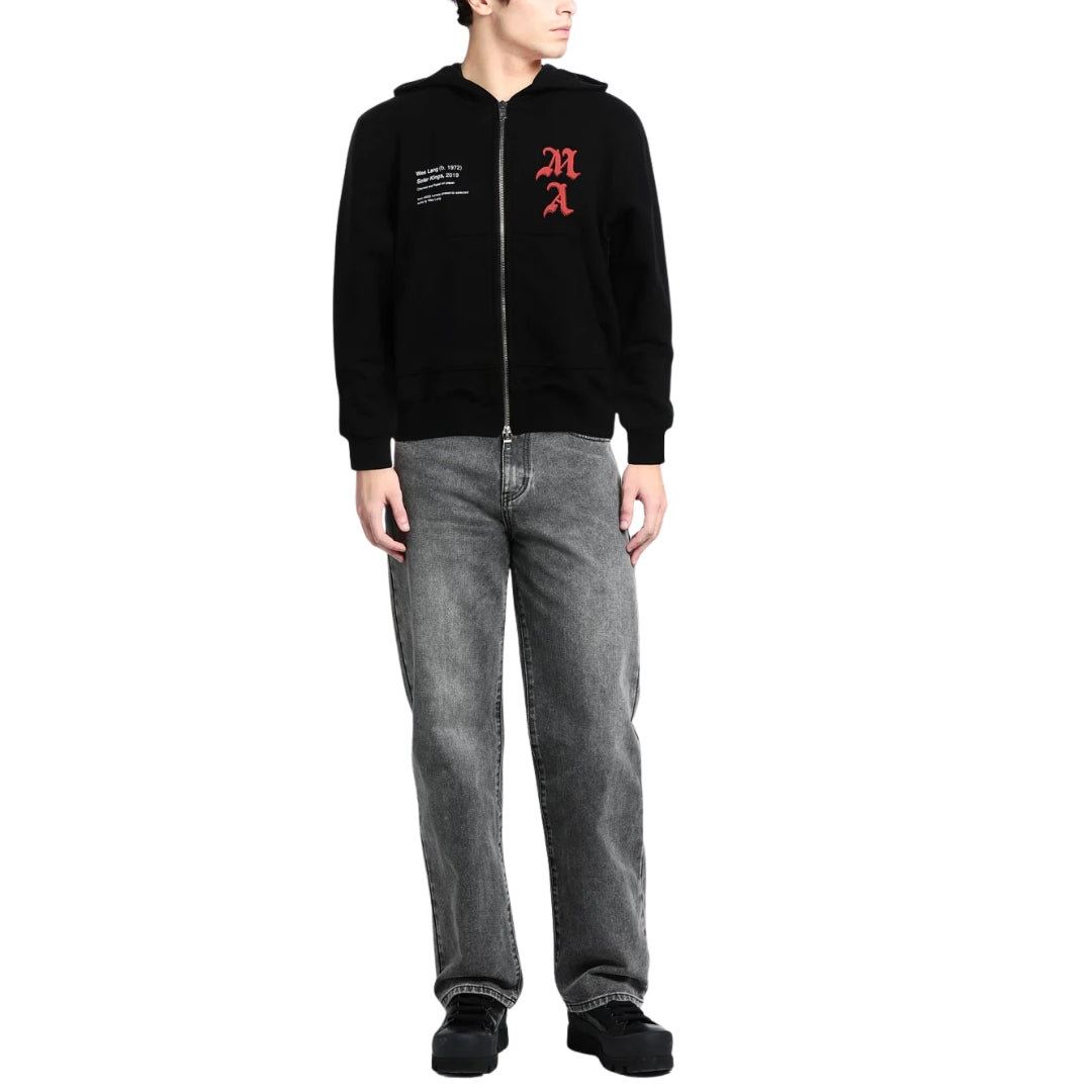 Amiri Wes Lang Solar Kings Hoodie Black
