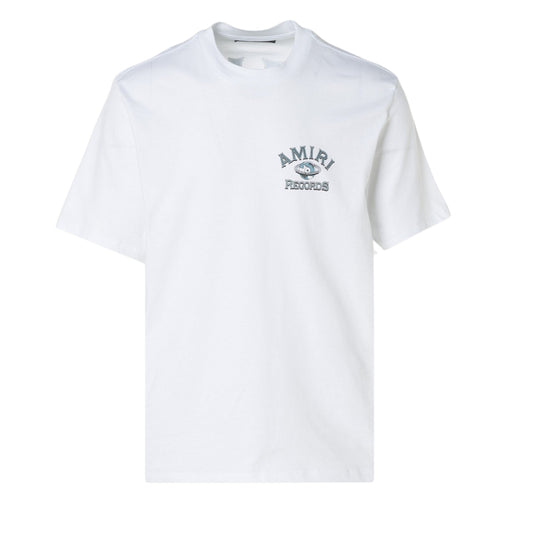 Amiri Global Records Logo White T-Shirt M