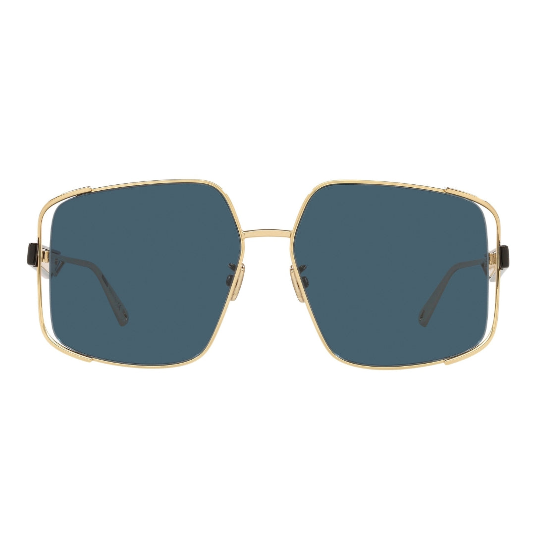 Dior ArchiDior Gold Framed Blue Lens Sunglasses