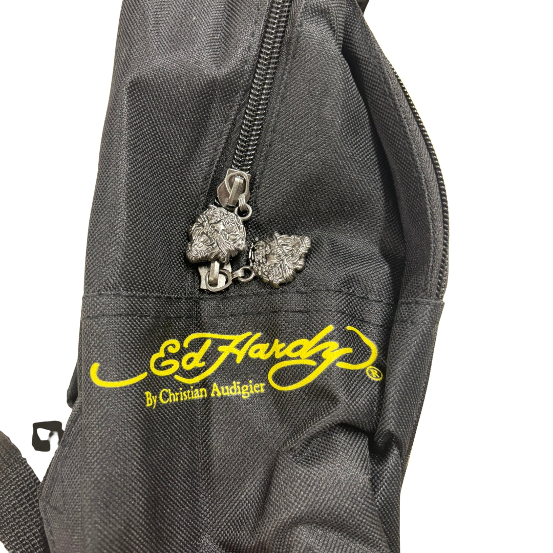 Ed Hardy Black Backpack Eternal Love Kids Bag