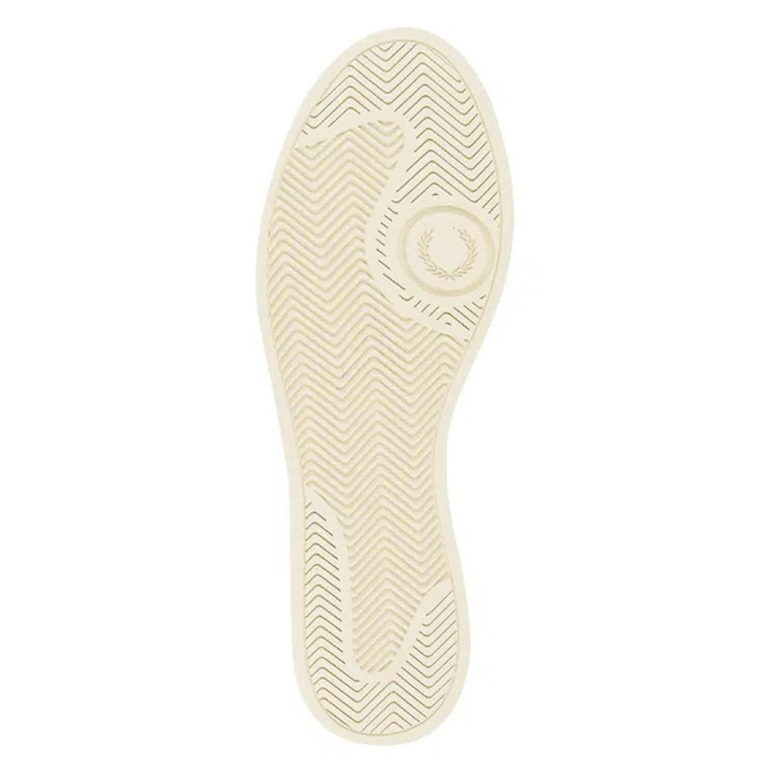 Fred Perry Spencer Leather Ecru Trainers UK 7