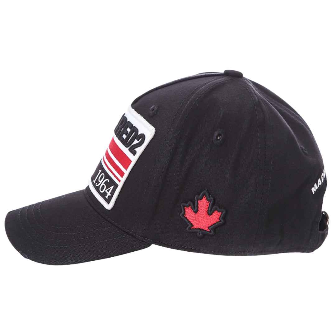 Dsquared2 Since 1964 Embroidered Logo Black Cap