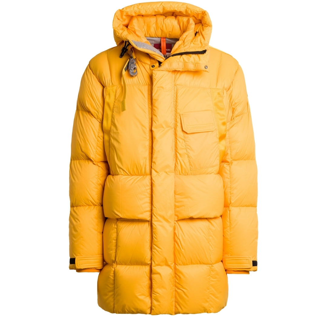 Parajumpers BOLD PARKA PMPUPP02 519 YELLOW DOWN PARKA JACKET Mens L