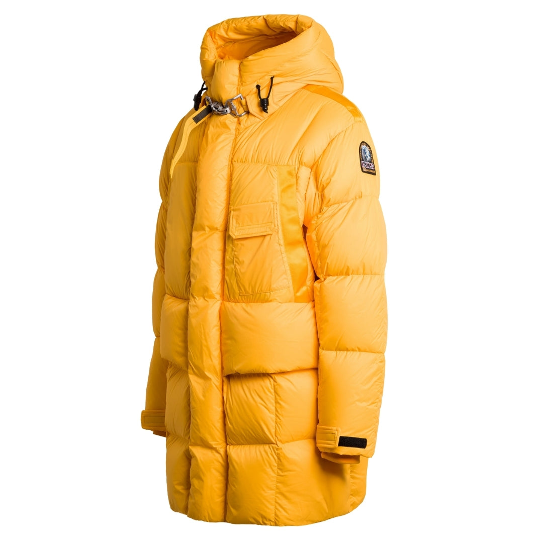 Parajumpers BOLD PARKA PMPUPP02 519 YELLOW DOWN PARKA JACKET Mens L