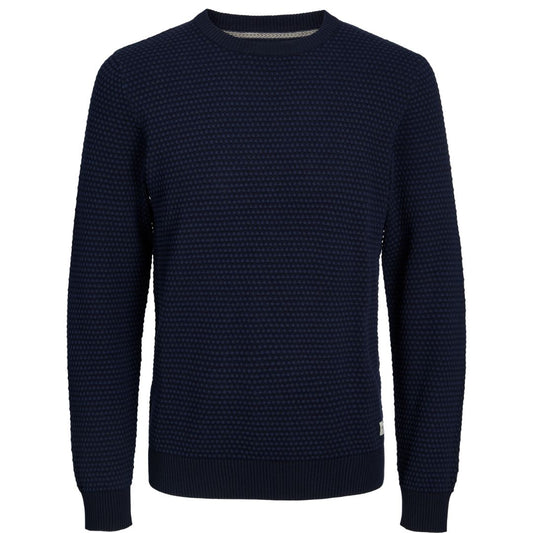Jack and Jones Bronwood Knit Blue Hoodie