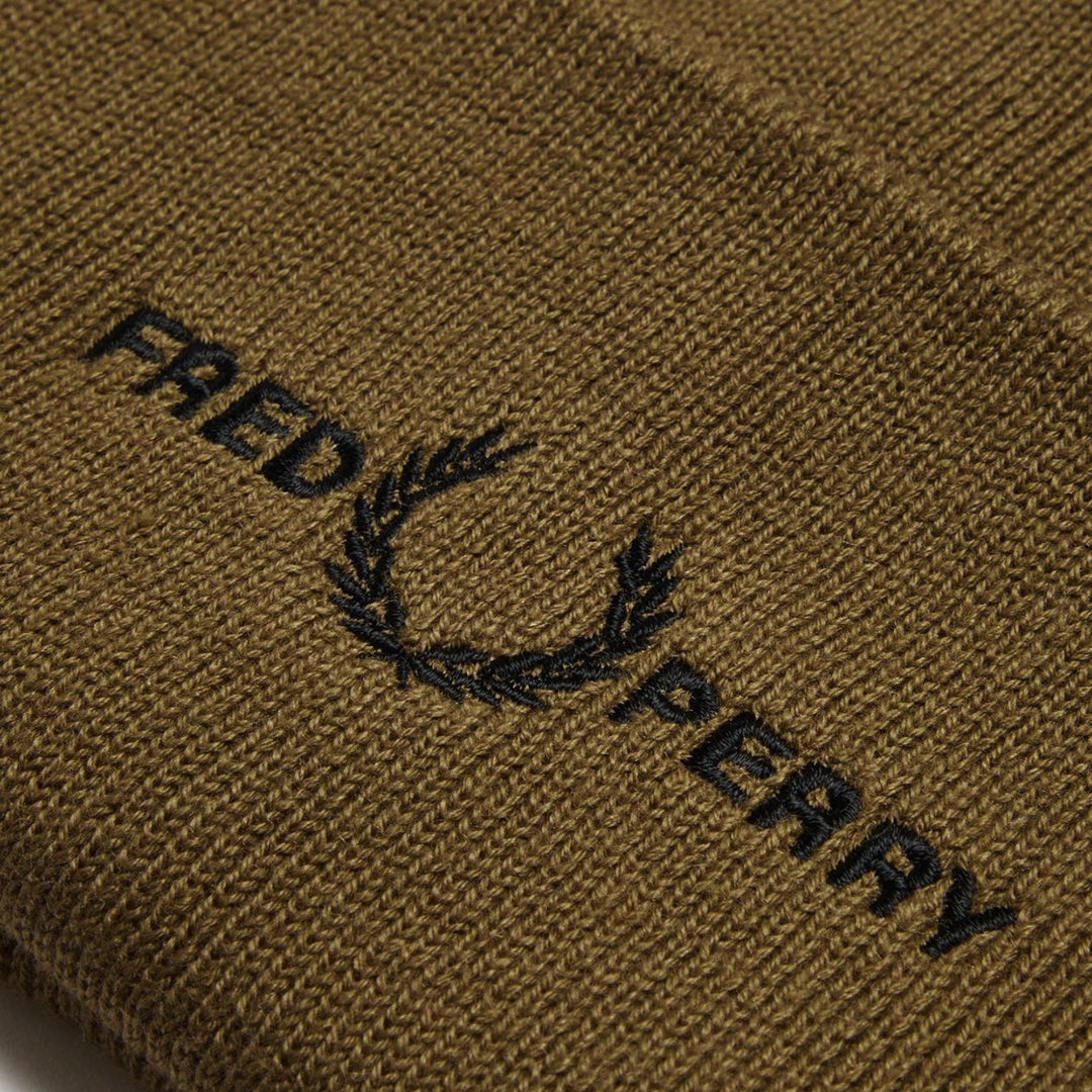 Fred Perry Embroidered Shaded Stone Beanie 1SZ