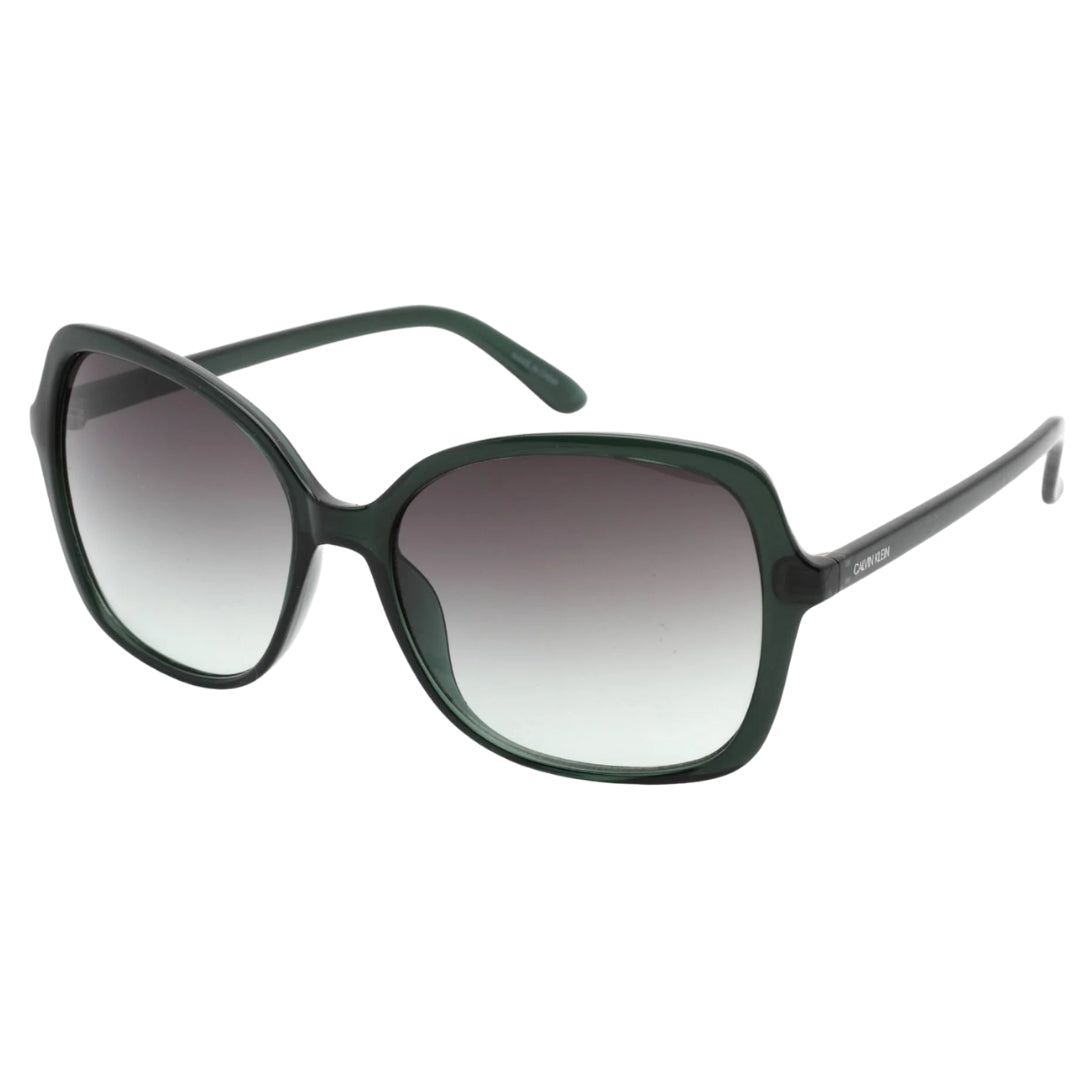 Calvin Klein Milky Emerald Frame Grey Gradient Lens Sunglasses