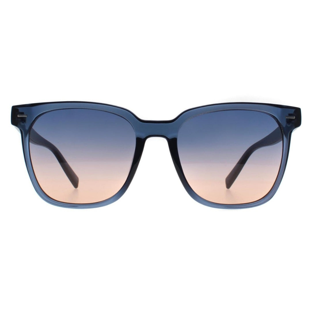 Calvin Klein Crystal Navy Frame Navy Peach Gradient Lensed Sunglasses