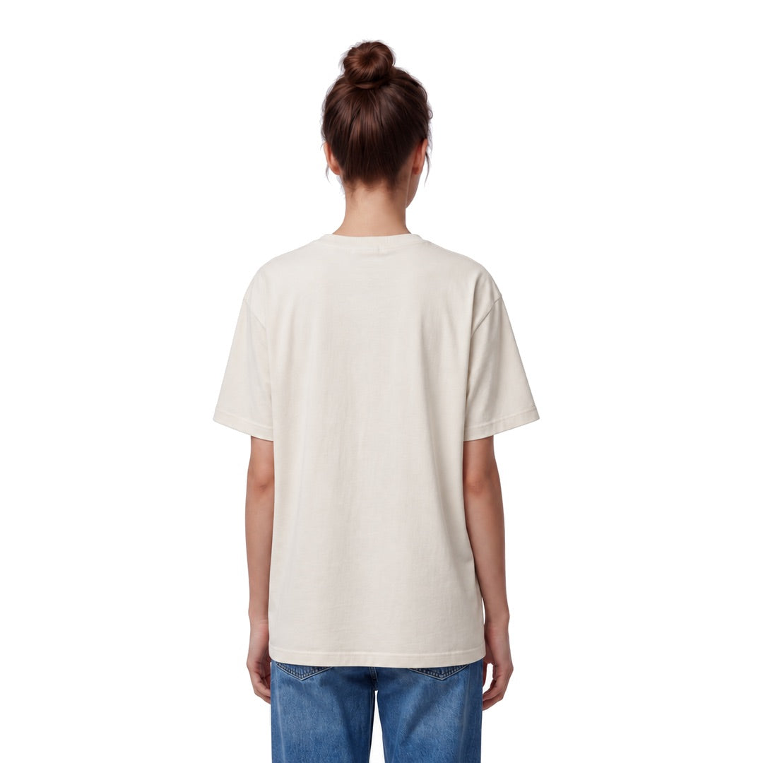 By Lanvin Embroidered Central Logo Beige T-Shirt XS