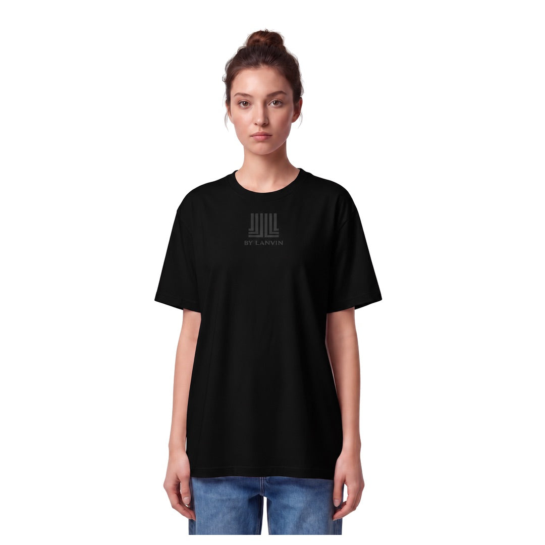 By Lanvin Printed Central Logo Black T-Shirt XS