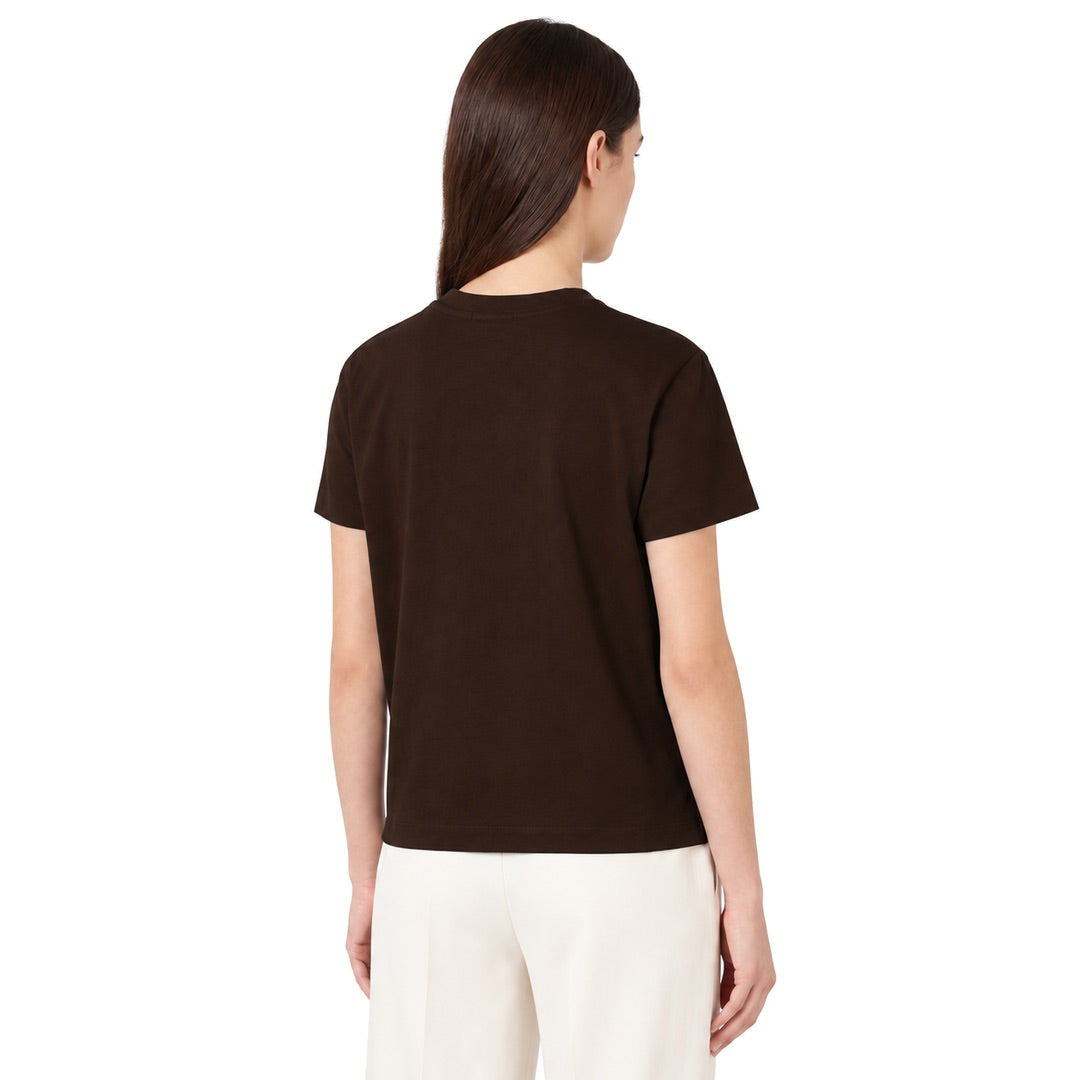 By Lanvin Small Signature Logo Dark Brown T-Shirt XS