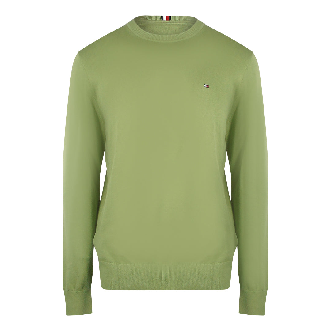 Tommy Hilfiger Faded Olive Green Crewneck Sweatshirt