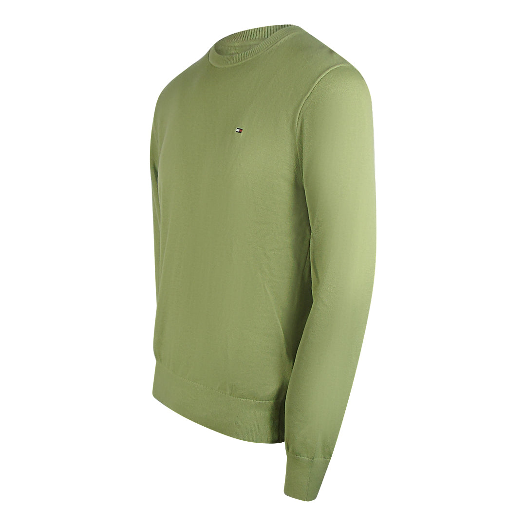 Tommy Hilfiger Faded Olive Green Crewneck Sweatshirt