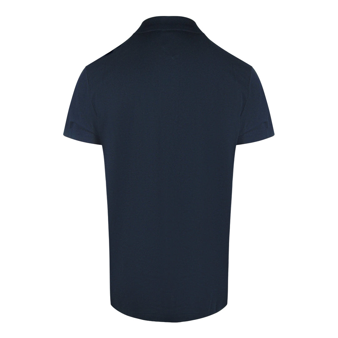 Tommy Hilfiger Taped Sleeve Navy Blue Polo Shirt