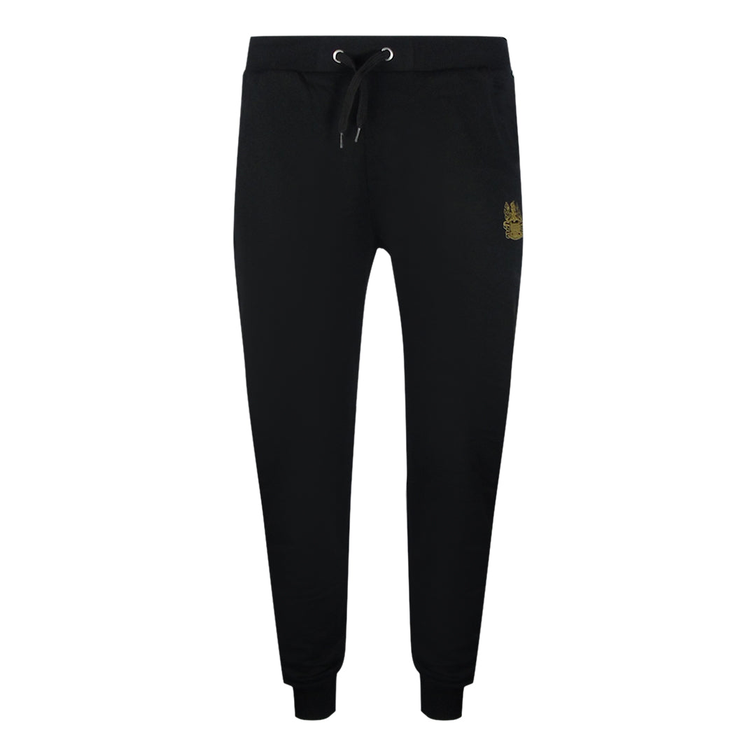 Aquascutum Iconic Crest Black Crewneck Track Set