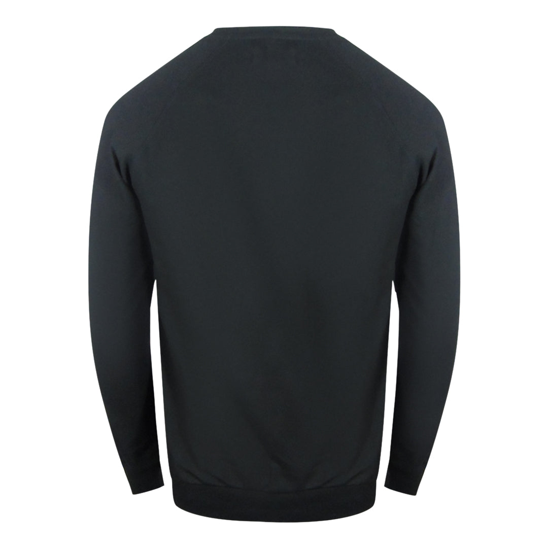 Aquascutum Iconic Crest Black Crewneck Track Set