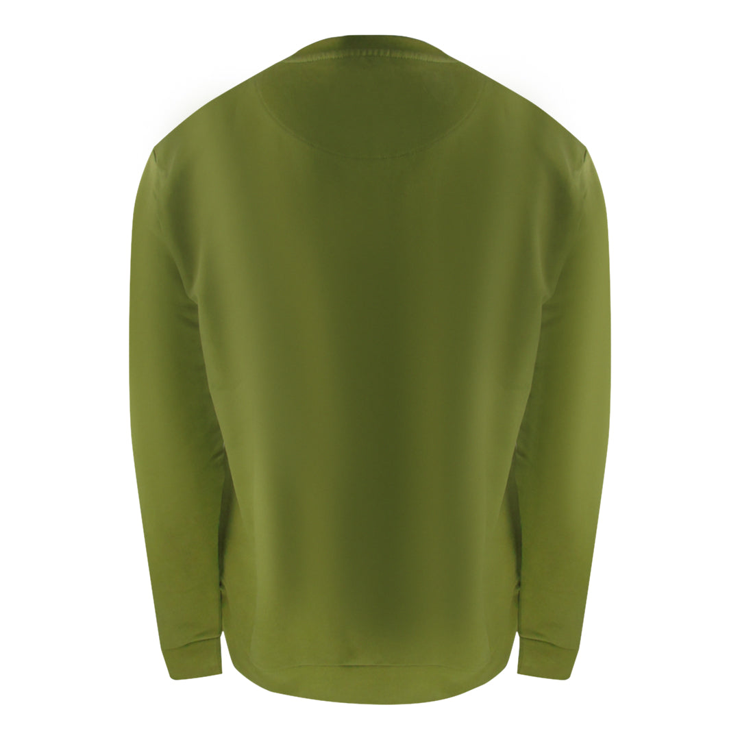 Aquascutum Active Iconic Pocket Crewneck Army Green Sweatshirt