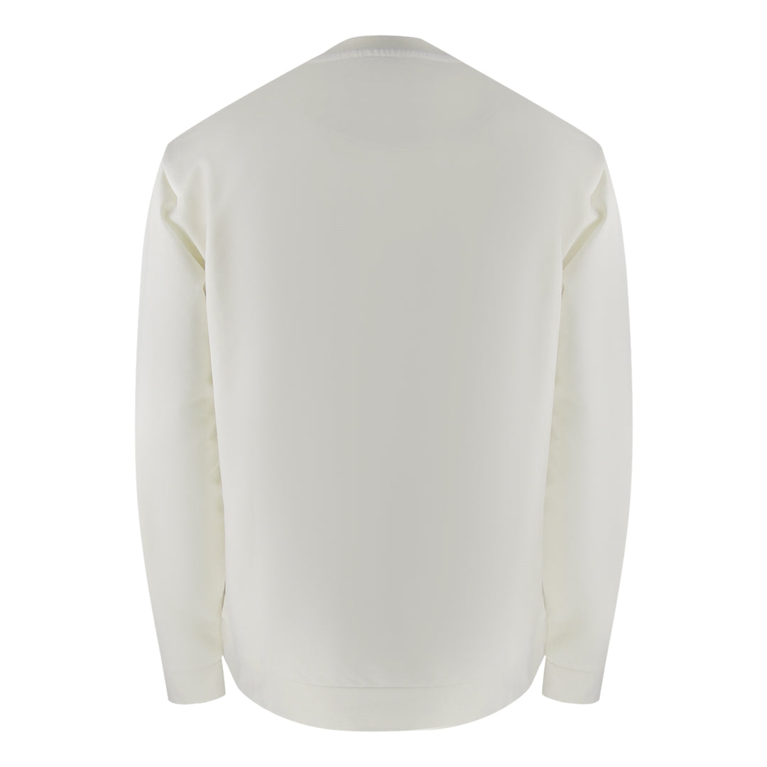Aquascutum Active Big Logo Crewneck Old White Sweatshirt