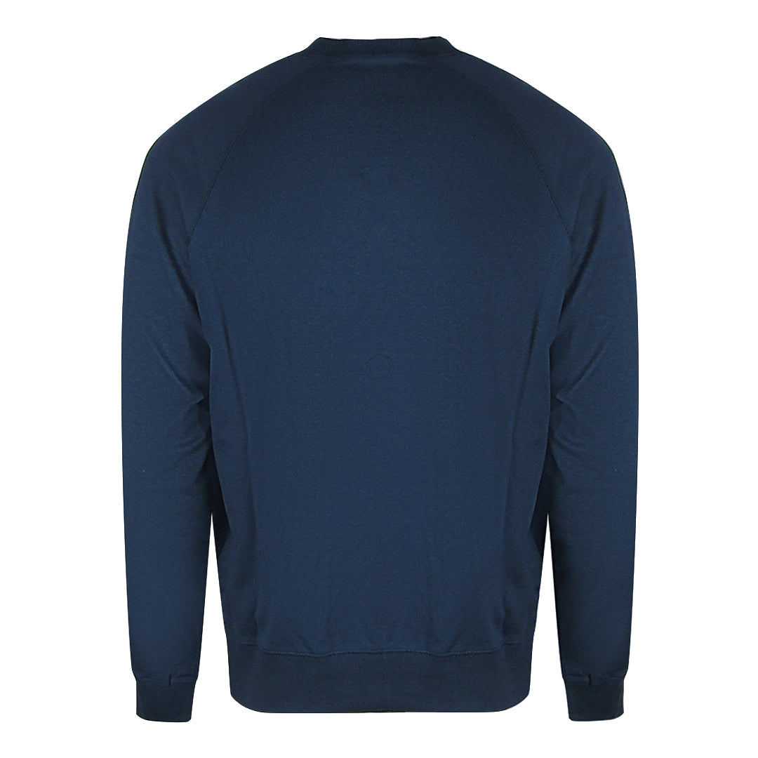 Diesel Distressed Logo Total Eclipse Blue Sweatshirt